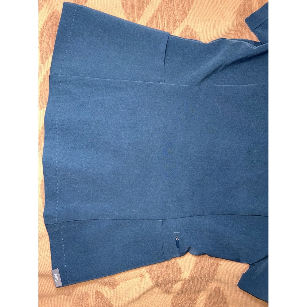 FIGS‎ Women Blue Short Sleeve V Neck Scrub Top Size XS Technical Collection - Picture 4 of 7
